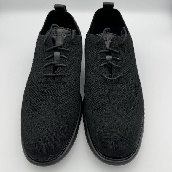 Cole Haan 2.ZERØGRAND Wingtip Oxford Black Stitchlite Men’s 9.5M C28527 - Picture 2 of 8